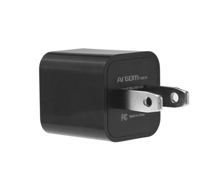 CARGADOR DE PARED ARGOM NEGRO