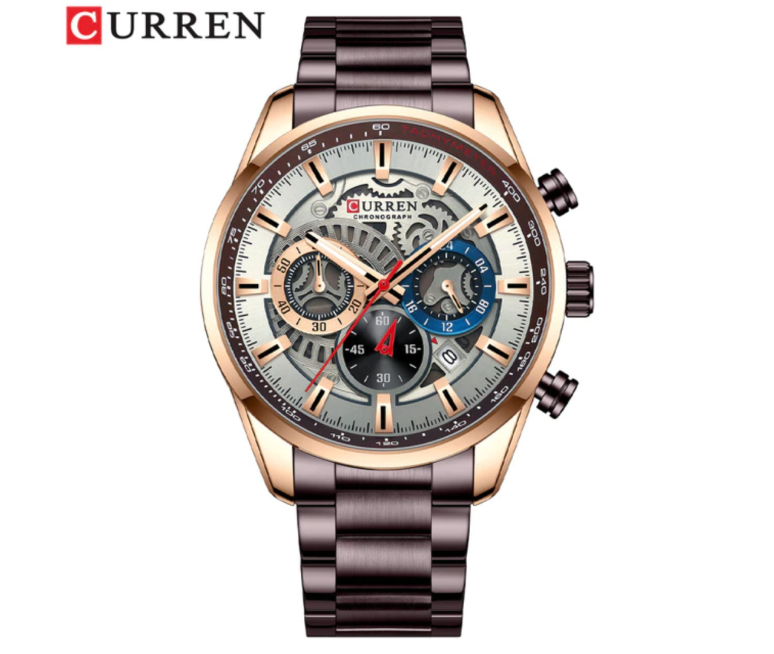 RELOJ CURREN 8391 ACERO INOXIDABLE MARRÓN
