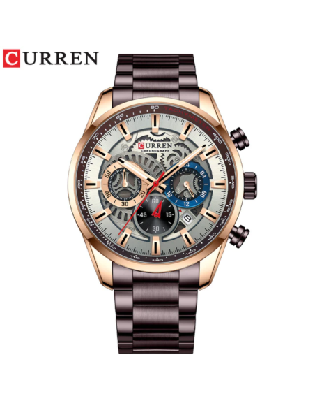 RELOJ CURREN 8391 ACERO INOXIDABLE MARRÓN
