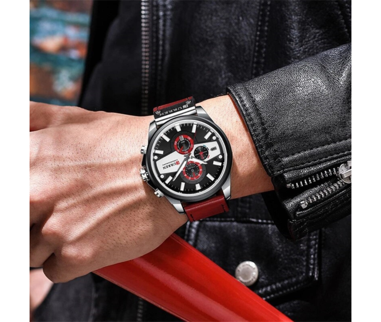 RELOJ CURREN 8394 CUERO DEPORTIVO...