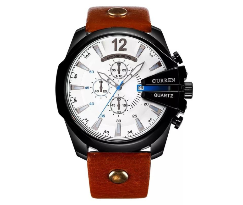 RELOJ CURREN 8176 CUERO ESFERA GRANDE MARRÓN