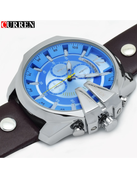 RELOJ CURREN 8176 ESFERA GRANDE FONDO CELESTE