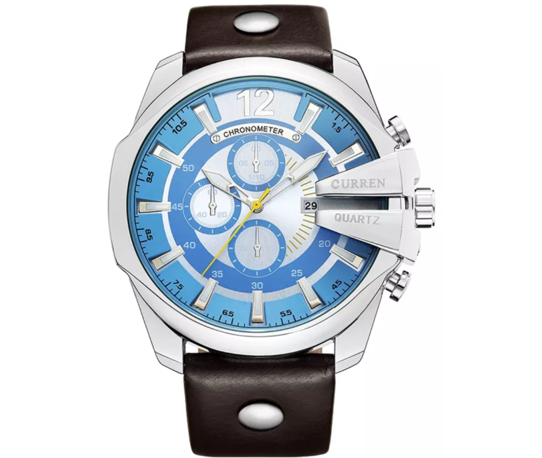RELOJ CURREN 8176 ESFERA GRANDE FONDO CELESTE