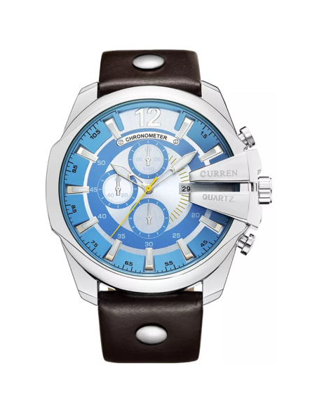 RELOJ CURREN 8176 ESFERA GRANDE FONDO CELESTE