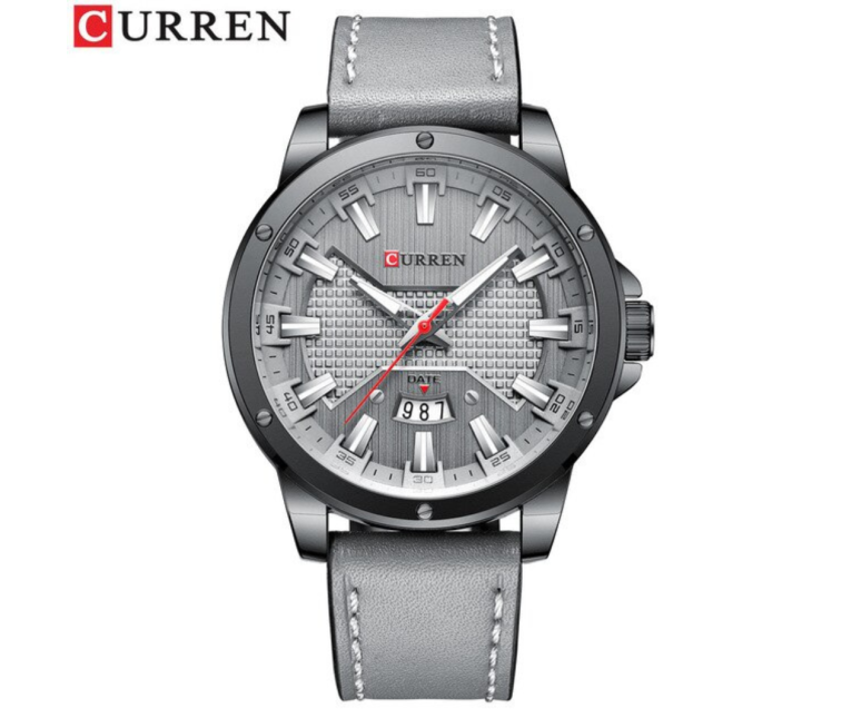 RELOJ CURREN 8376 DE CUARZO ELEGANTE CORREA PLATEADO