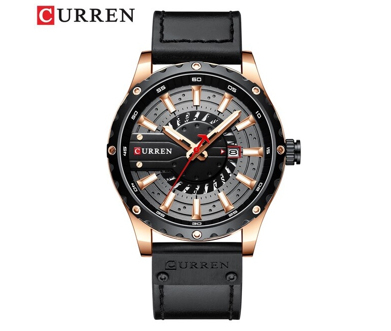 RELOJ CURREN 8374 DE CUARZO CORREA NEGRO