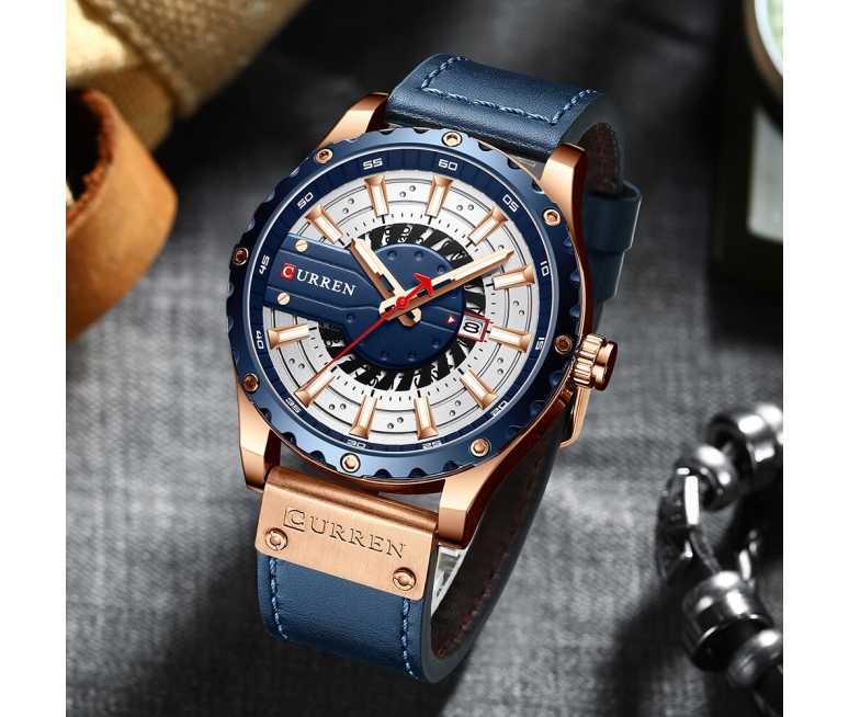 RELOJ CURREN 8374 DE CUARZO CORREA AZUL
