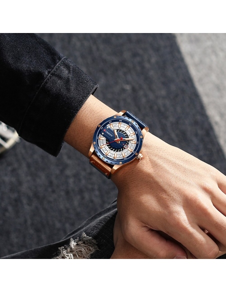 RELOJ CURREN 8374 DE CUARZO CORREA AZUL