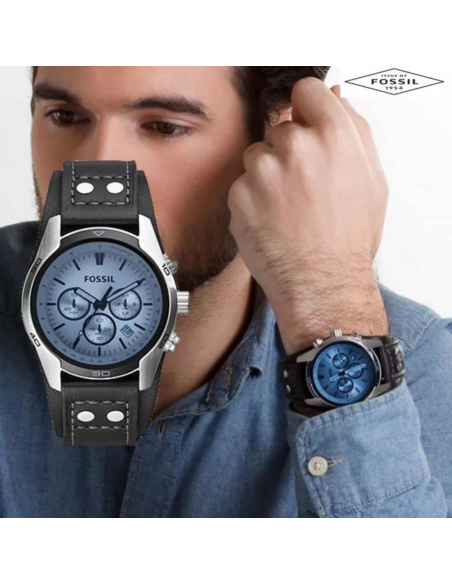 RELOJ FOSSIL 45MM COACHMAN CUERO CH2564