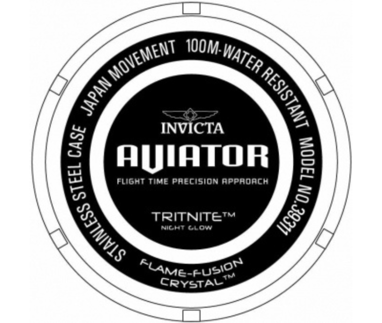 RELOJ INVICTA AVIATOR 39311 SILICONA...