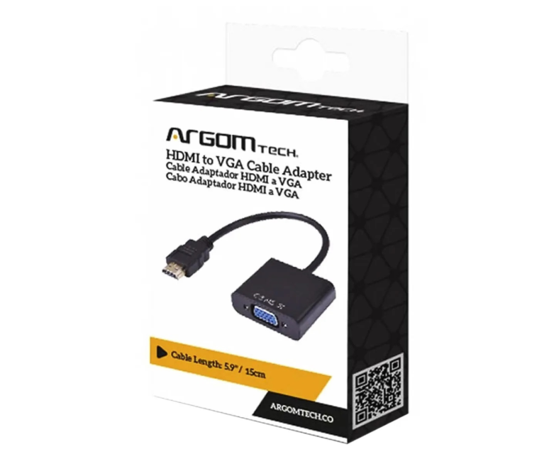 ADAPTADOR ARGOM HDMI MACHO A VGA...