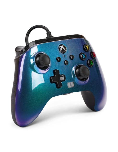 MANDO CONTROLADOR CON CABLE MEJORADO POWERA PARA XBOX AURORA BOREALLIS GAMEPAD