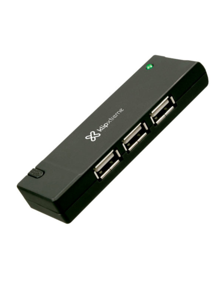 HUBS USB 4 PUERTOS 2.0 KLIP XTREME NEGRO
