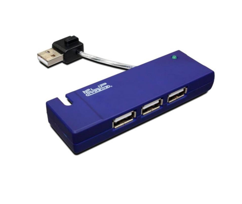 HUB USB KLIP XTREME 4 PUERTOS 2.0 AZUL