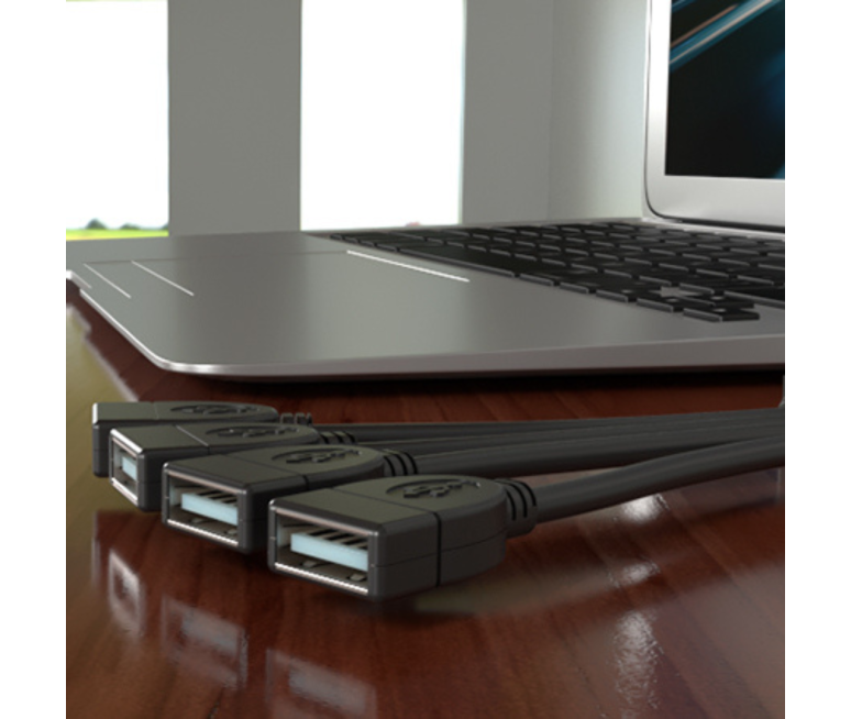 HUB USB 2.0 4 PUERTOS XTECH XTC-320