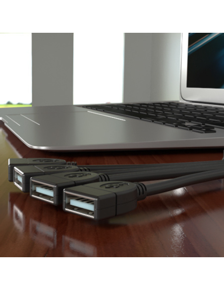 HUB USB 2.0 4 PUERTOS XTECH XTC-320