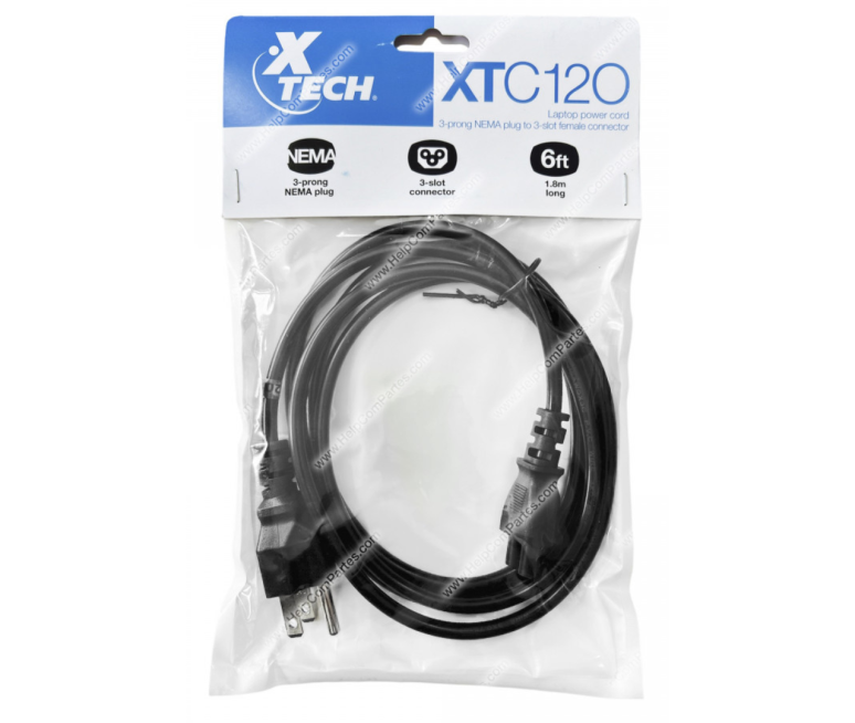 CABLE DE PODER XTECH PARA PORTATIL 3...