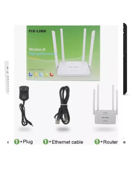 ROUTER 4 ANTENAS PIX-LINK INALAMBRICO