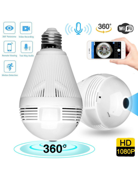 FOCO CON CAMARA ESTATICA WIFI V380