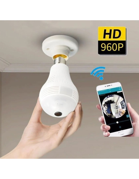 FOCO CON CAMARA ESTATICA WIFI V380