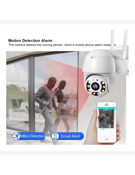CAMARA PARA EXTERIORES IP66 GRANDE GIRATORIO