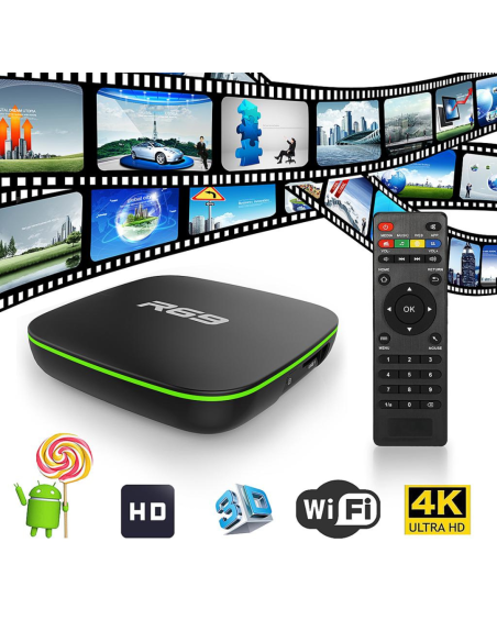 TV BOX R69 1GB 8GB ALMACENAMIENTO 4K ANDROID 7.1