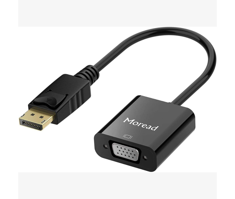 ADAPTADOR CABLE MOREAD DISPLAYPORT MACHO A VGA HEMBRA