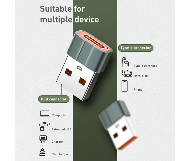 ADAPTADOR LDNIO USB MACHO A TIPO C...