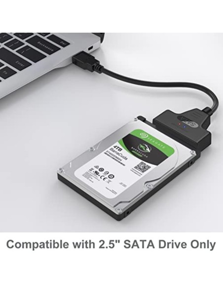 CABLE ADAPTADOR SATA A USB 3.0 – TIPO C EYOOLD PARA DISCO DURO DE 2.5 PULG. ORIGINAL