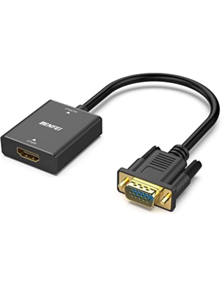 CABLE ADAPTADOR VGA MACHO - HDMI HEMBRA BENFEI