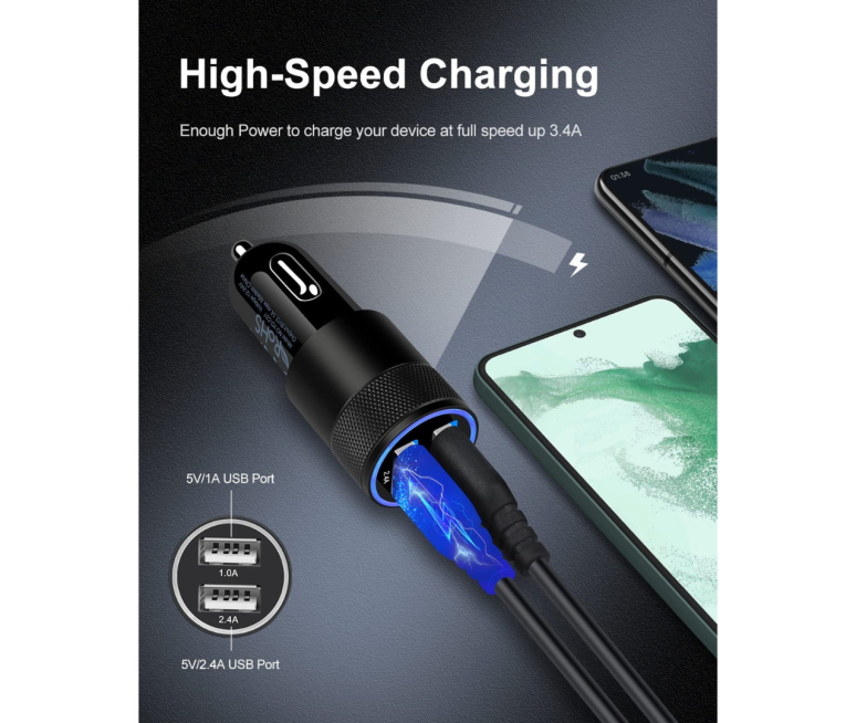 CARGADOR DE CARRO ALKIN DOBLE PUERTO...