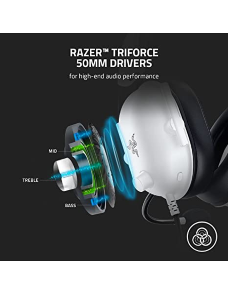 AUDIFONO RAZER BLACKSHARK V2 X BLANCO