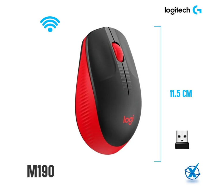 MOUSE LOGITECH INALAMBRICO M190...