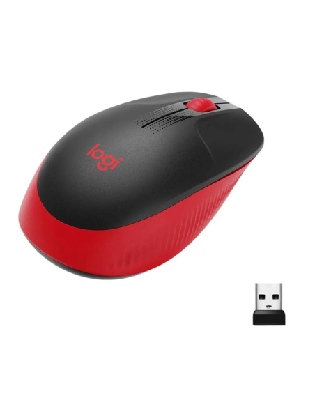 MOUSE LOGITECH INALAMBRICO M190 2.4GHZ USB ROJO