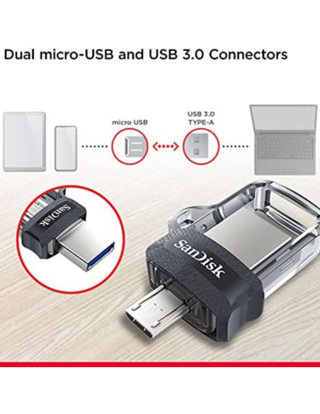 PENDRIVE DTDUO SANDISK MICRO-USB A USB 3.0 32 GB