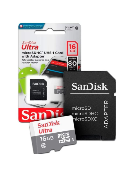 TARJETA DE MEMORIA SANDISK 16GB CLASE 10