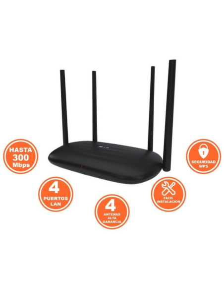 ROUTER NEXXT NEBULA 300 MPBS 4 ANTENAS