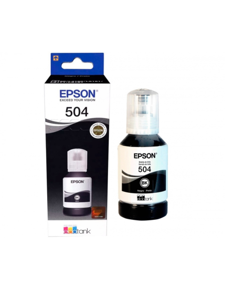 BOTELLA DE TINTA 100% ORIGINAL EPSON 504 NEGRO