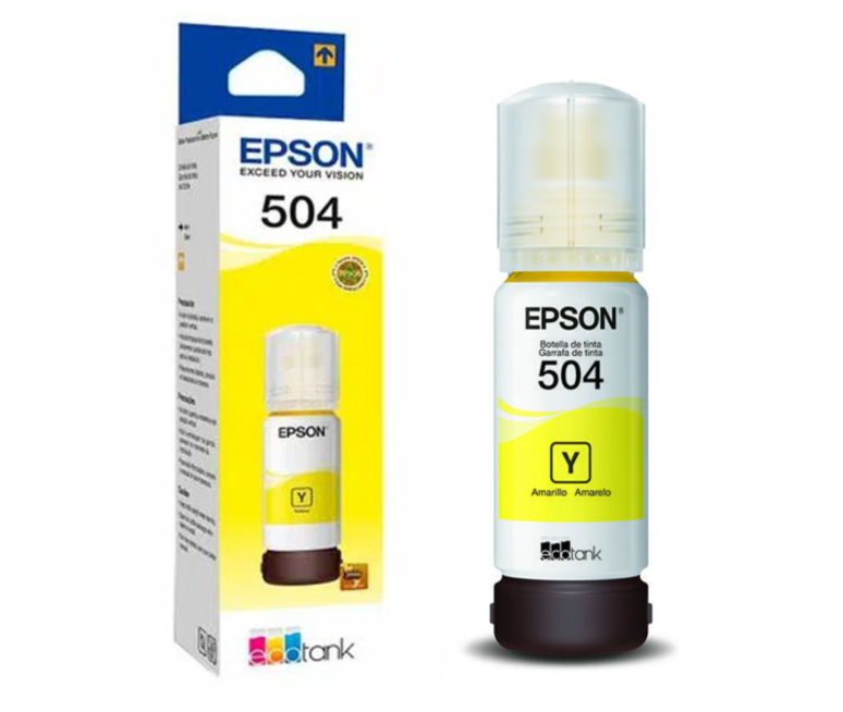 BOTELLA DE TINTA 100% ORIGINAL EPSON 504 AMARILLO