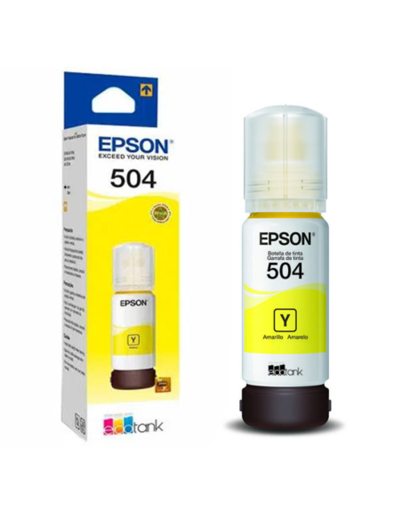 BOTELLA DE TINTA 100% ORIGINAL EPSON 504 AMARILLO