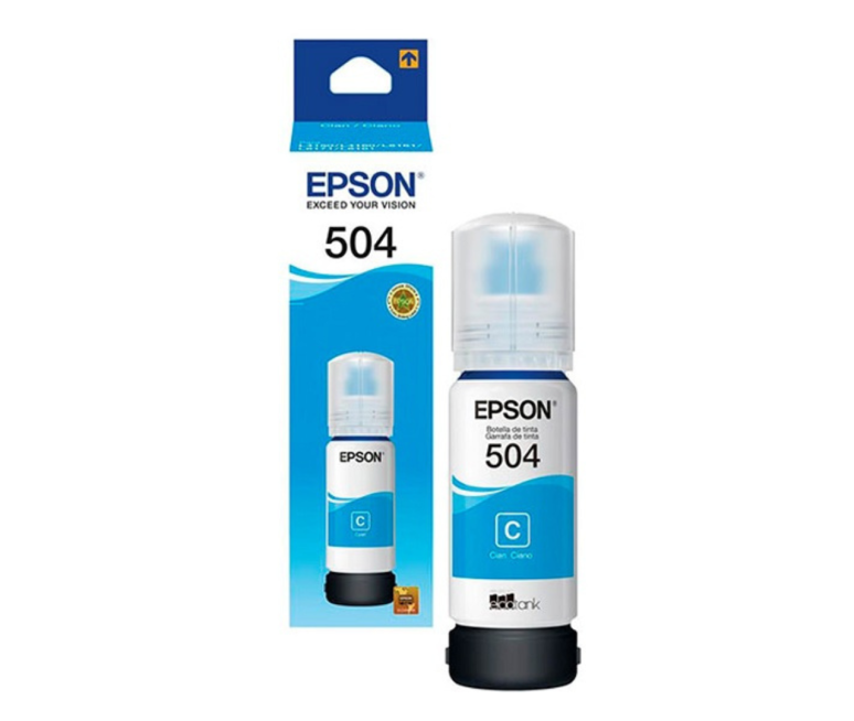 BOTELLA DE TINTA 100% ORIGINAL EPSON 504 AZUL
