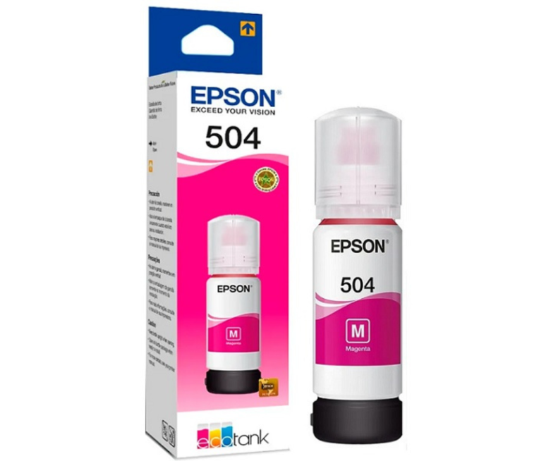 BOTELLA DE TINTA 100% ORIGINAL EPSON 504 ROJO