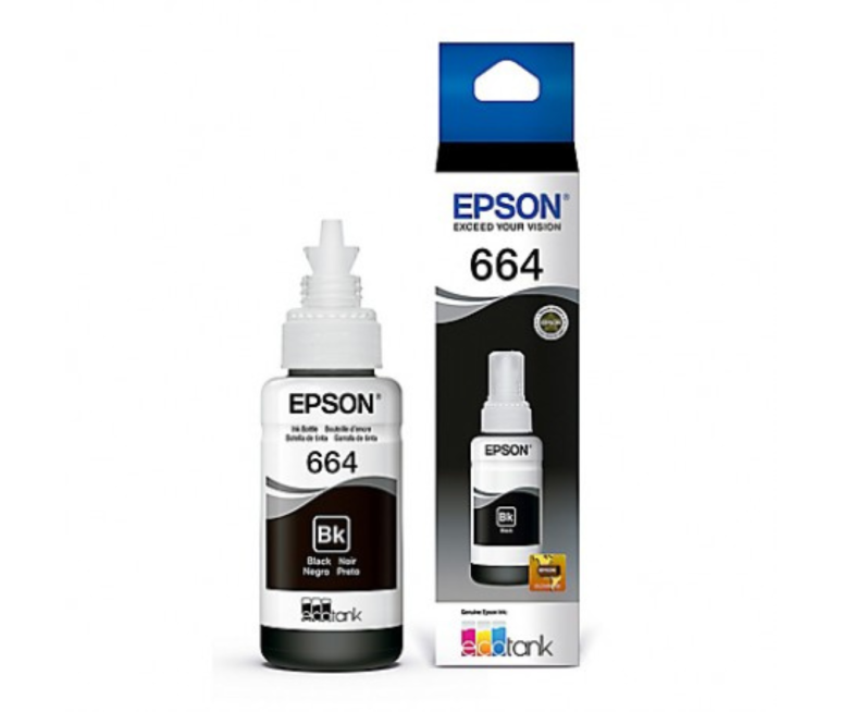 BOTELLA DE TINTA 100% ORIGINAL EPSON 664 NEGRO