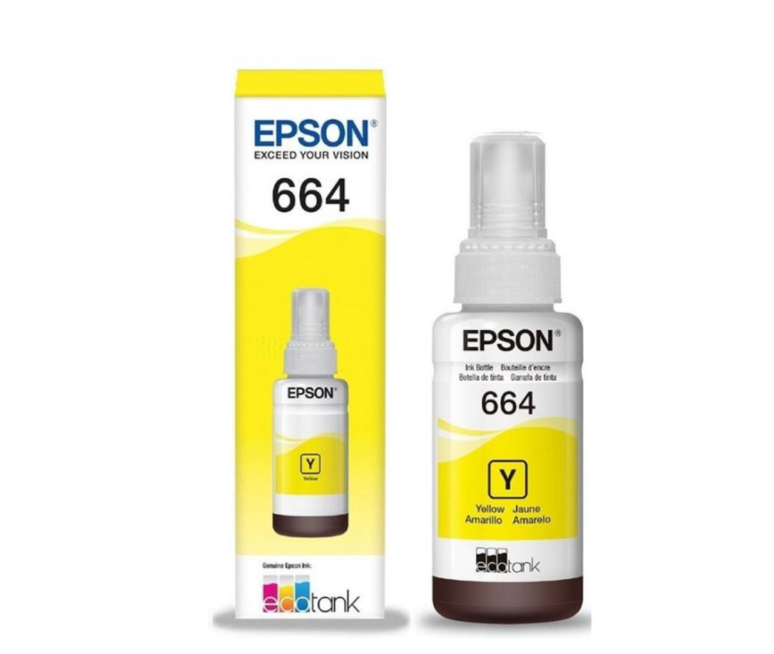 BOTELLA DE TINTA 100% ORIGINAL EPSON 664 AMARILLO