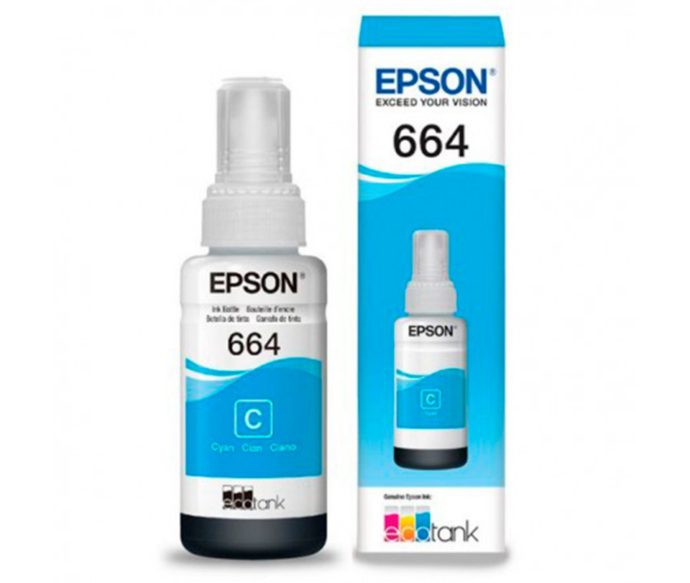 BOTELLA DE TINTA 100% ORIGINAL EPSON 664 AZUL
