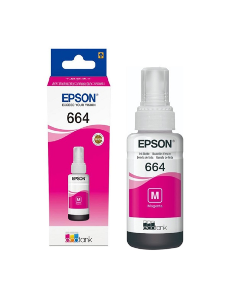 BOTELLA DE TINTA 100% ORIGINAL EPSON 664 ROJO
