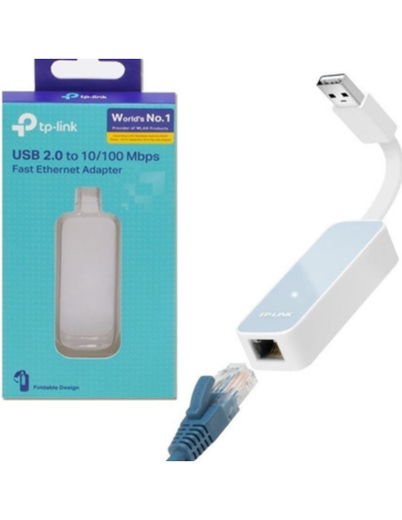 ADAPTADOR DE RED TP-LINK UE200 USB 2.0 A RJ45 100MBPS