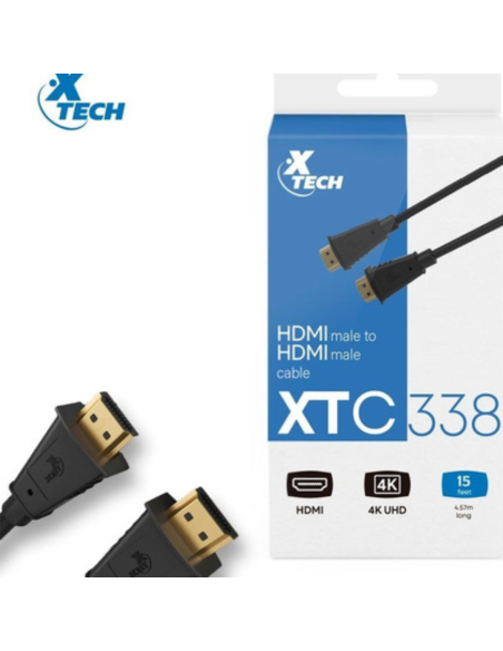 CABLE HDMI XTECH XTC 338 4.57 METROS 15 PIES
