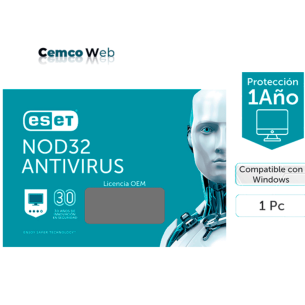 ANTIVIRUS ESET NOD 32 1PC 1AÑO