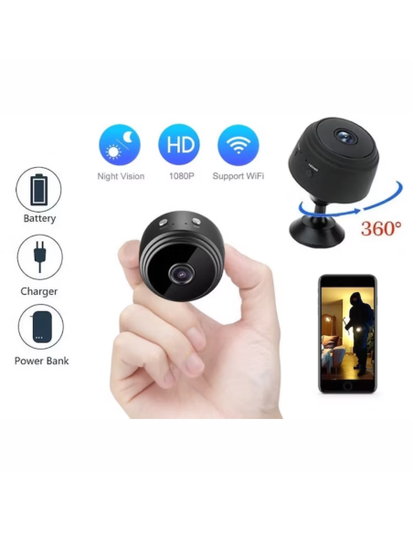 MINI CAMARA ESPIA WIFI MAGNETICA A9